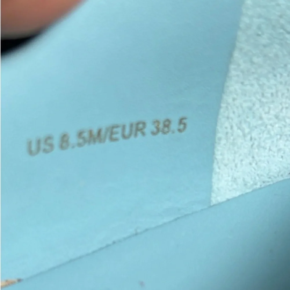 Vince Light Blue Slip-On sneakers Featurlng a thick‎ white rubber, textile upper